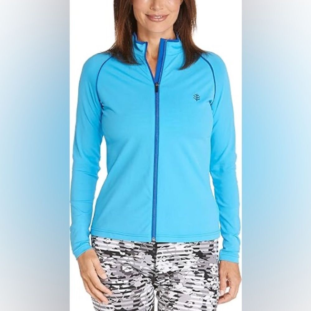 Coolibar UPF 50+ Women's Long Sleeve Water Jacket Size XL